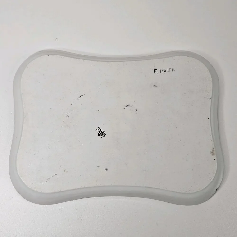 Antique Porcelain Vanity Set Dresser Tray Hand Painted MZ Austria & Bavaria